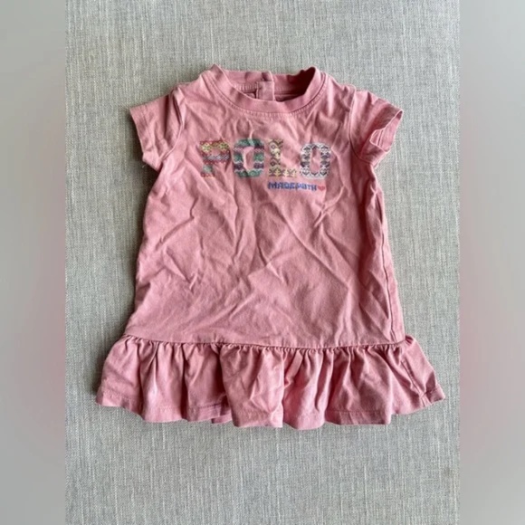 Ralph Lauren Kids logo-print T-shirt dress (size 6M) - Picture 2 of 7
